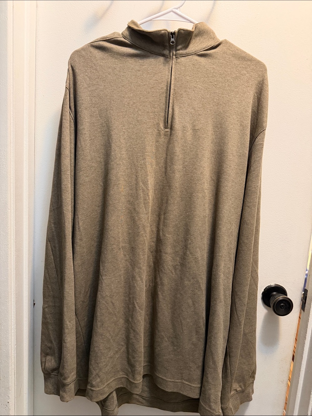 Cutter & Buck Douglas 100% Pima Cotton Quarter Zip Pullover Mens XLT